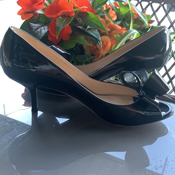 Valentino Patent Leather PeepToe Heels with Bow - Picture 6 of 7